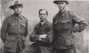 Dan and F.S. Bowman with George C Robinson on the right.